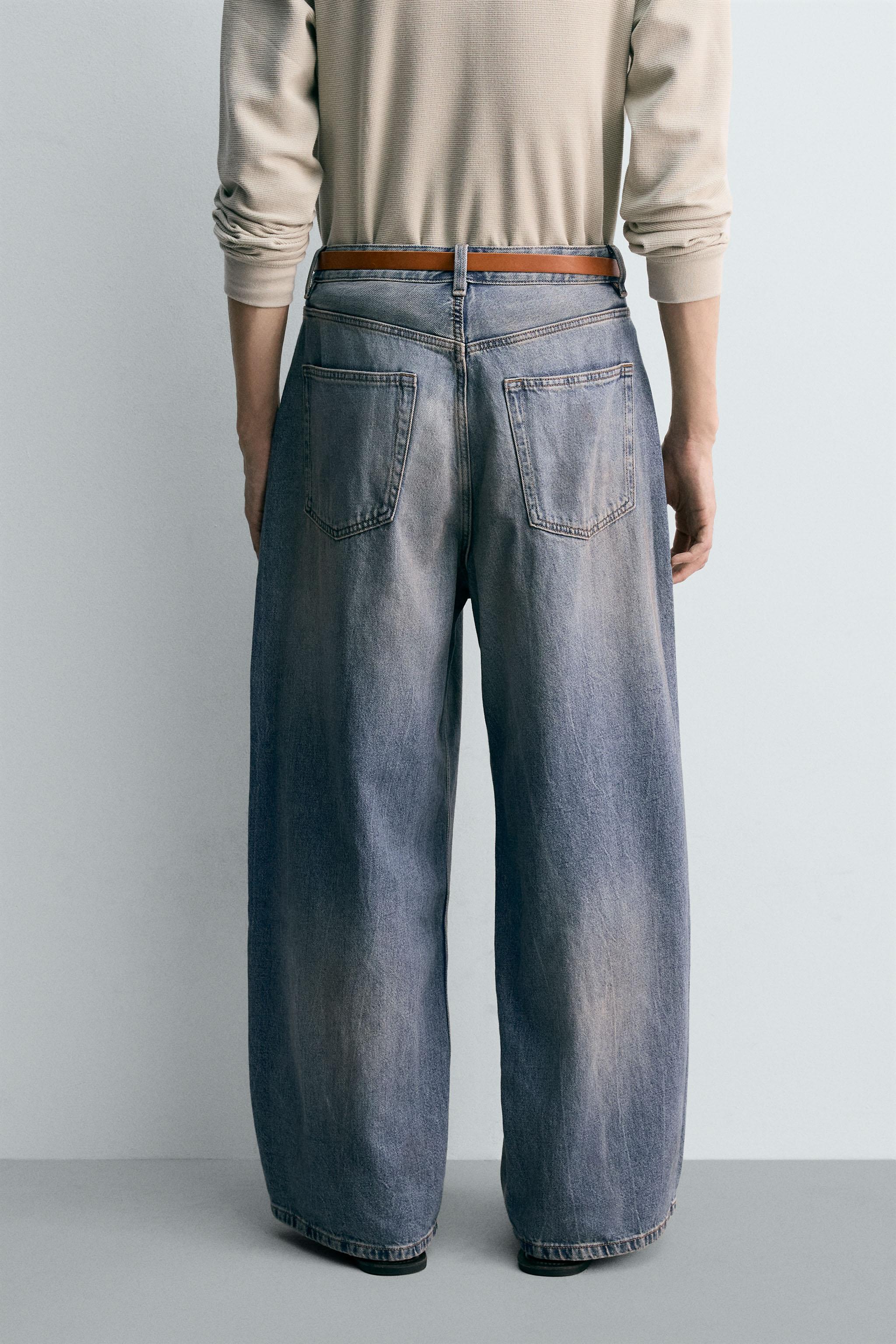 VINTAGE WASH BAGGY FIT JEANS